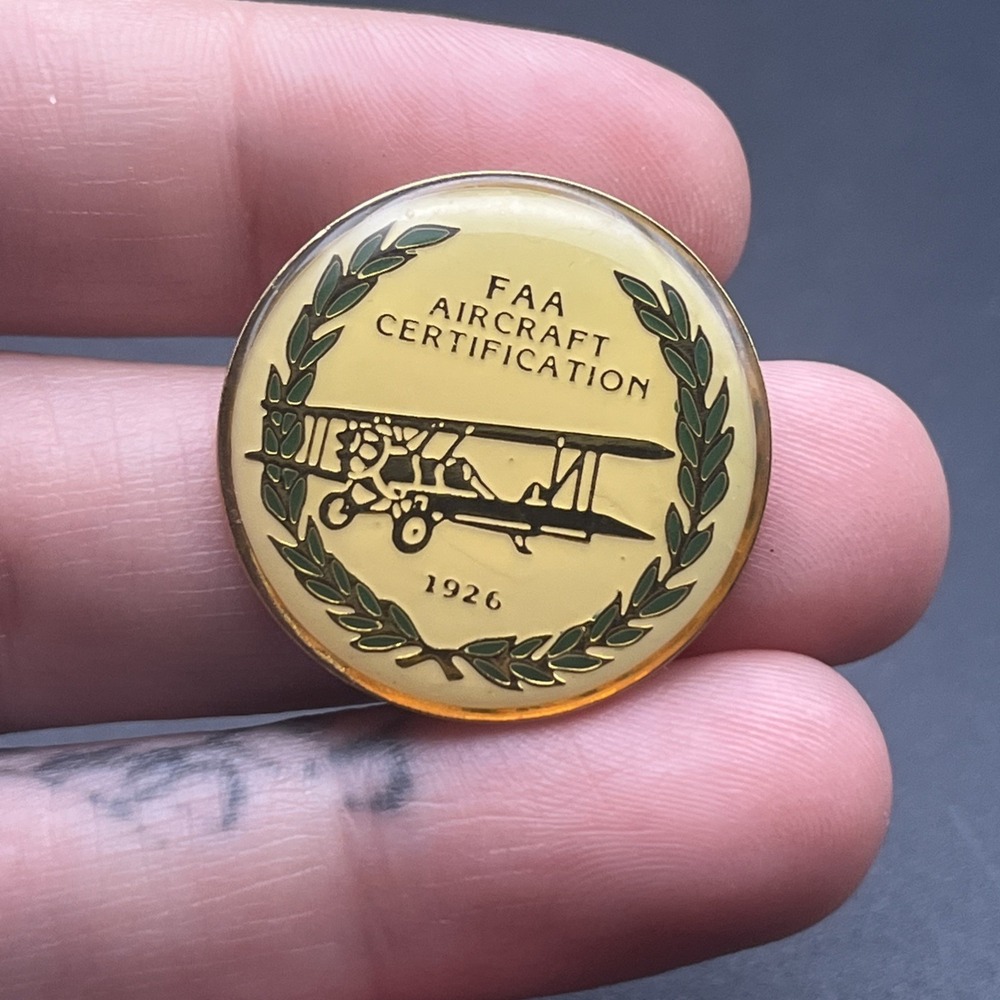 FAA Aircraft Certification‎ 1926 Airplane Lapel Hat Pin